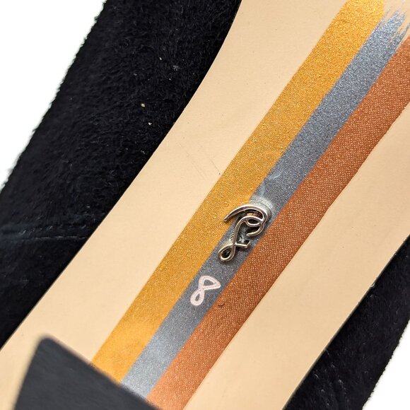 Sam Edelman Women Moe Western Cowboy Black Suede Boots size 8 - Picture 10 of 12